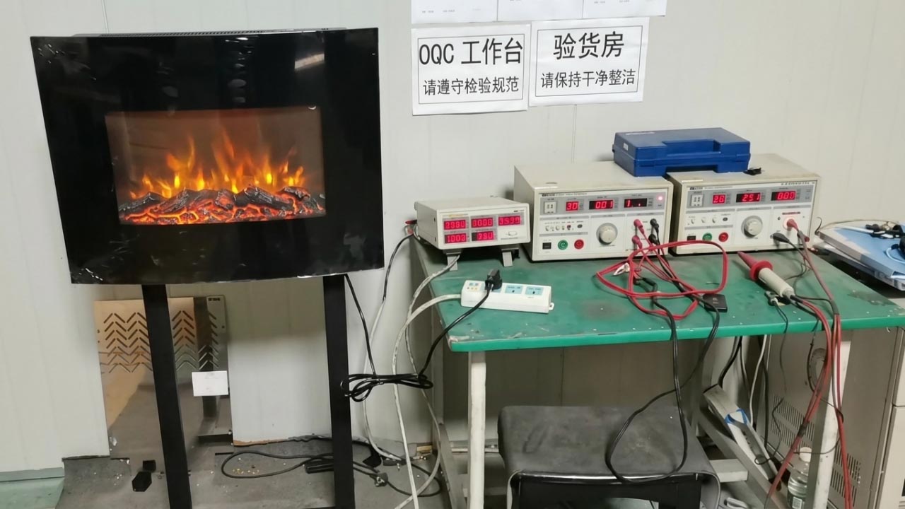 Electric furnace core power-on test