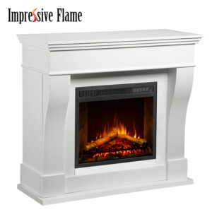 Impressive Flame Morden Electric Fireplace With Wood Mante WF511