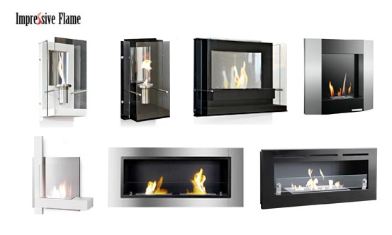 Wall-mounted Bio-thanol Fireplace