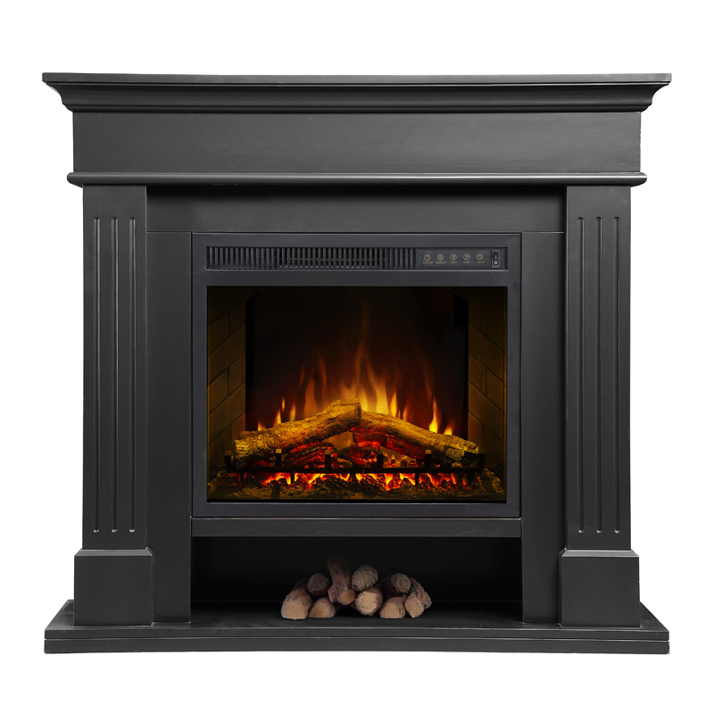 Weißer elektrischer Kamin mit Holzkamin WF0274 - Bild 3