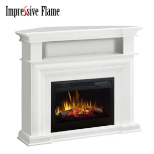 印象的な炎のコーナー電気暖炉テレビ スタンド エンターテイメント センター WF632