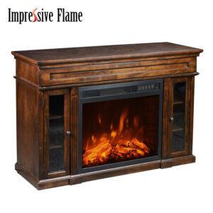 Impressive Flame Modern Fireplace TV Stand Entertainment Center Electric Heater WF729