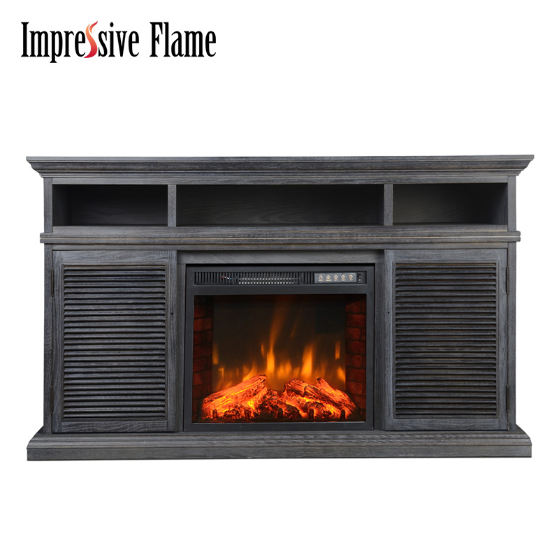 Beeindruckender Flame Black Kamin TV-Ständer Entertainment Center Elektrokamin WF731 - Bild 2