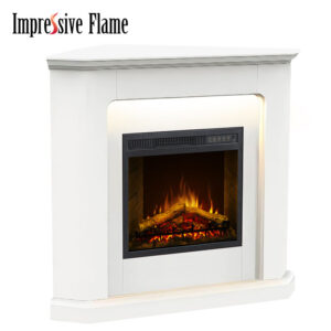 Corner electric fireplace WF022