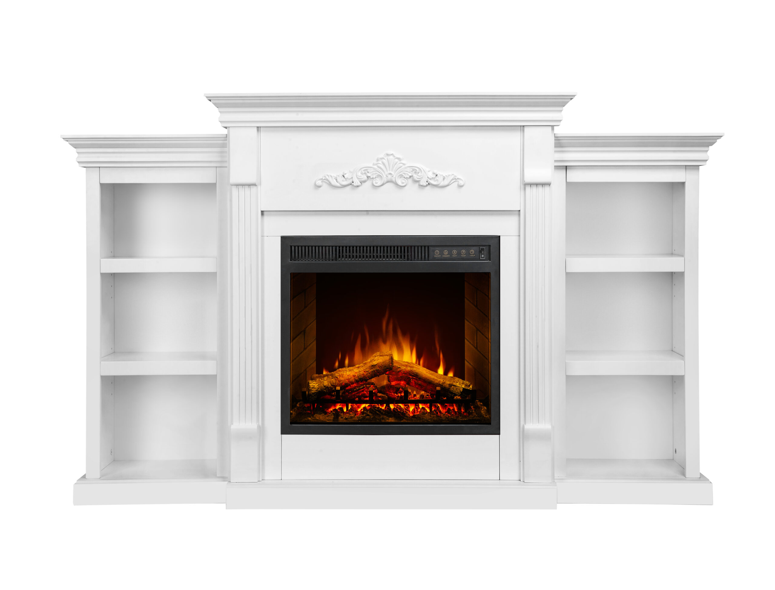 Impressive Flame Electric Fireplace Heater TV Stand Entertainment Center Fireplace WF-721 - Bild 2