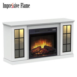 エンターテイメントセンター LEDライト付き電気暖炉 WFA23-TV11