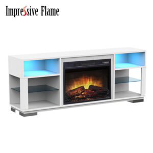 23″ Fireplace Modern Entertainment Center LED Lights WFA23-TV7