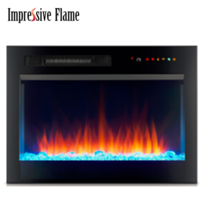 Impressive Flame Electric Fireplace Heater Insert EFJ-26CR