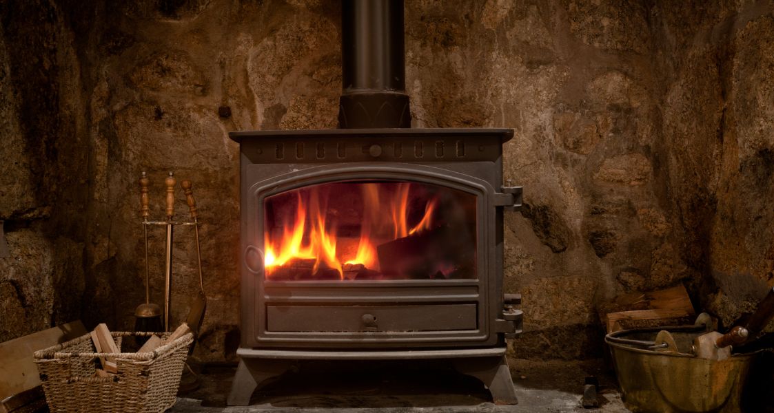 Illustration-Wood Burning Fireplace