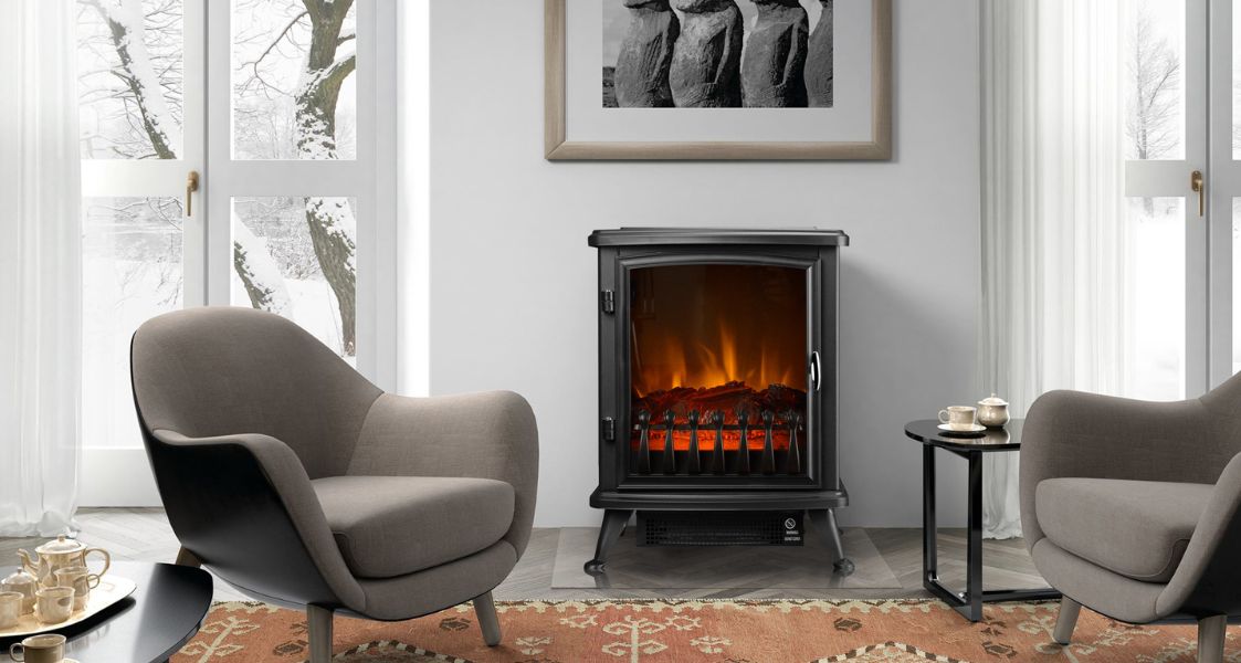 Cheminée portable électrique