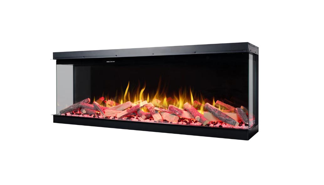 Impressive Flame Three-sided Electric Fireplace 40“ EFG-40D - 画像 3