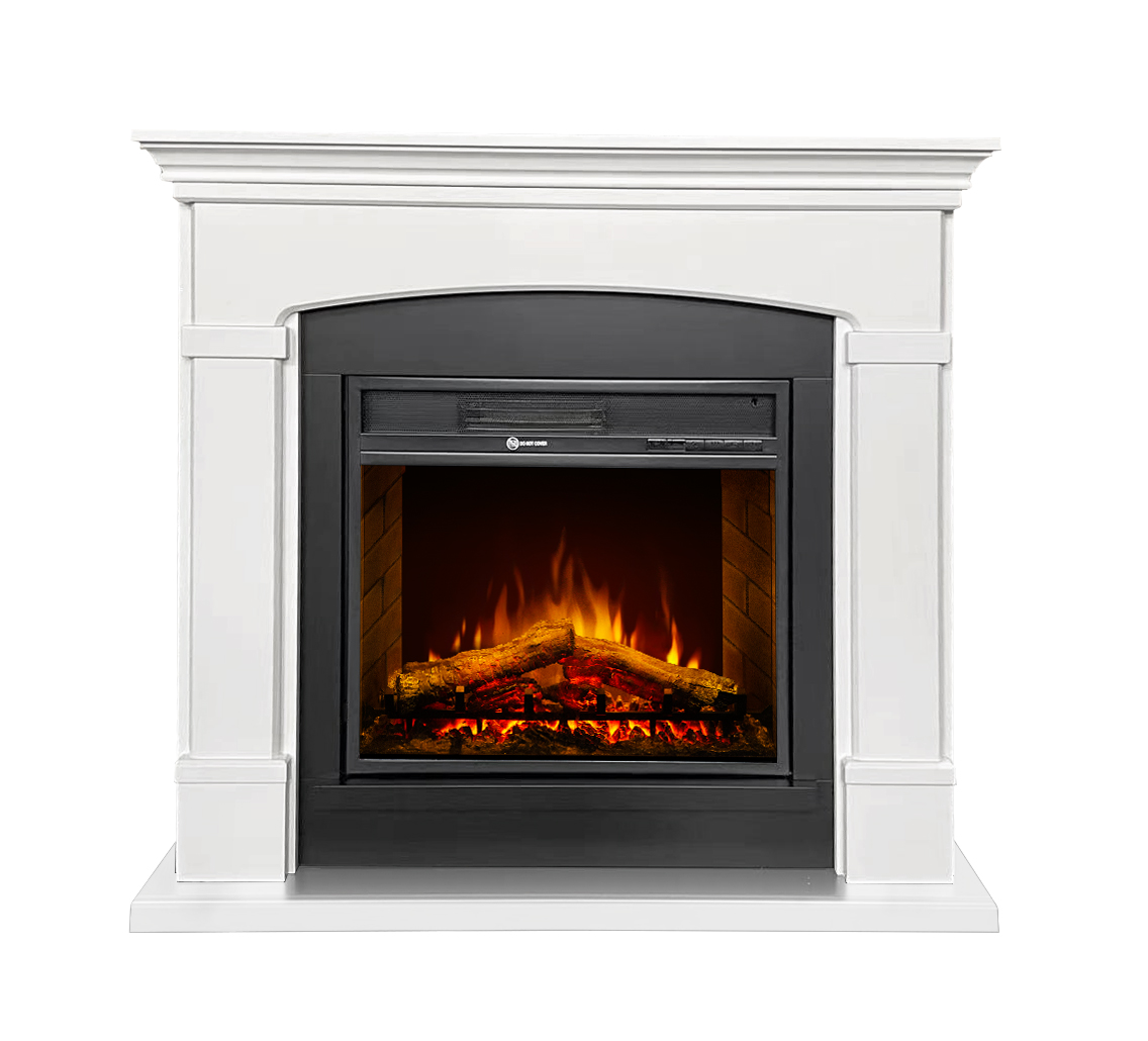 Fireplace Mantels Classical Wooden Electric Fireplace WF227 White - Image 3