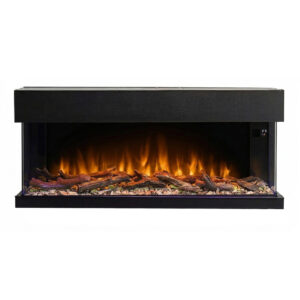 Impressive Flame New Three-sided Electric Fireplace EFG-50DT Multi-Color Flames