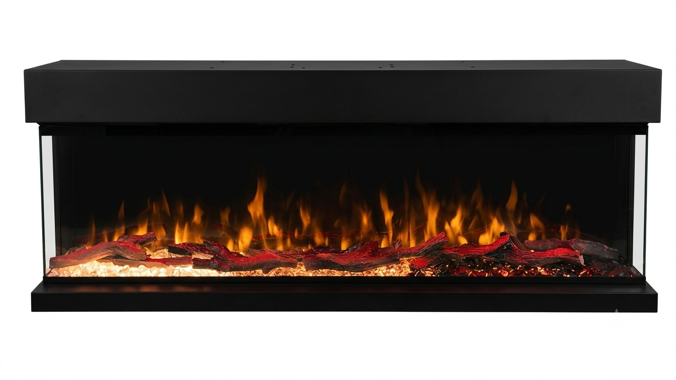 Impressive Flame New Three-sided Electric Fireplace EFG50DT Multi-Color Flames - Bild 4