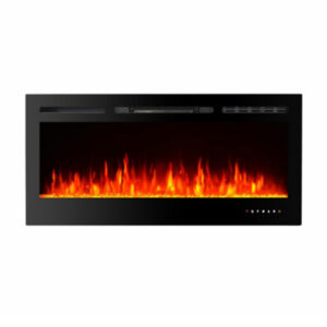 Impresionante llama de bajo perfil incorporada & Wall Mounted Electric Fireplace 36” EFG-1336TCLA