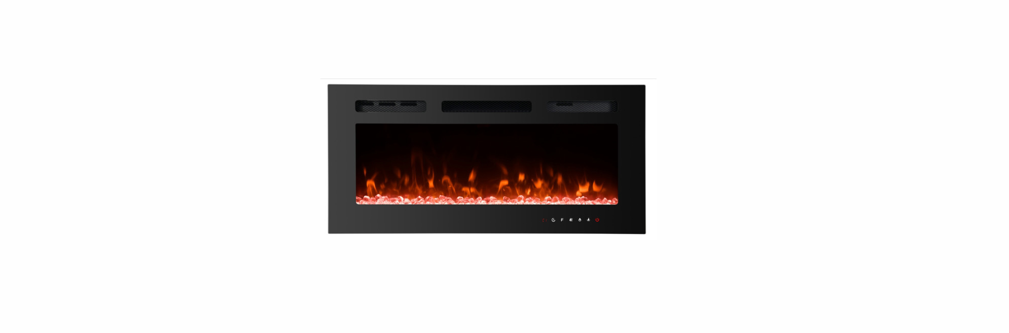 Impressive Flame 10.5cm Ultra Slim Built-in & Wall Mounted Electric Fireplace 40" EFG-1340TCLS