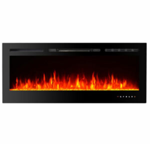 Impresionante llama de bajo perfil incorporada & Wall Mounted Electric Fireplace 50” EFG-1350TCLA