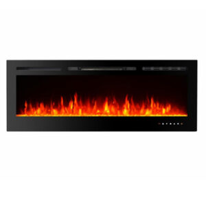 Impresionante llama de bajo perfil incorporada & Wall Mounted Electric Fireplace 60” EFG-1360TCLA