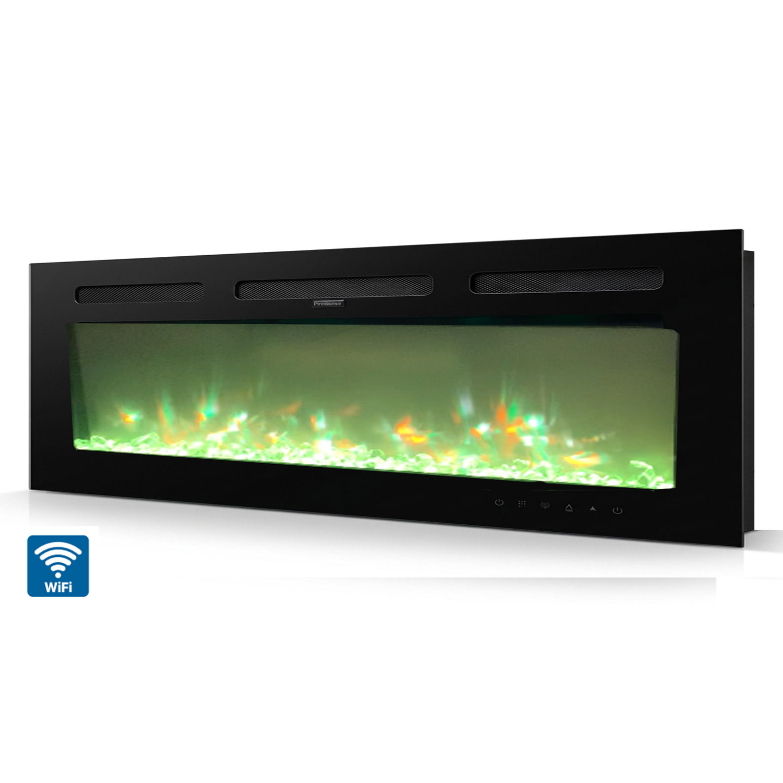 Impressive Flame 10.5cm Ultra Slim WIFI Smart Built-in & Wall Mounted Electric Fireplace 72" EFG-1372TCLS