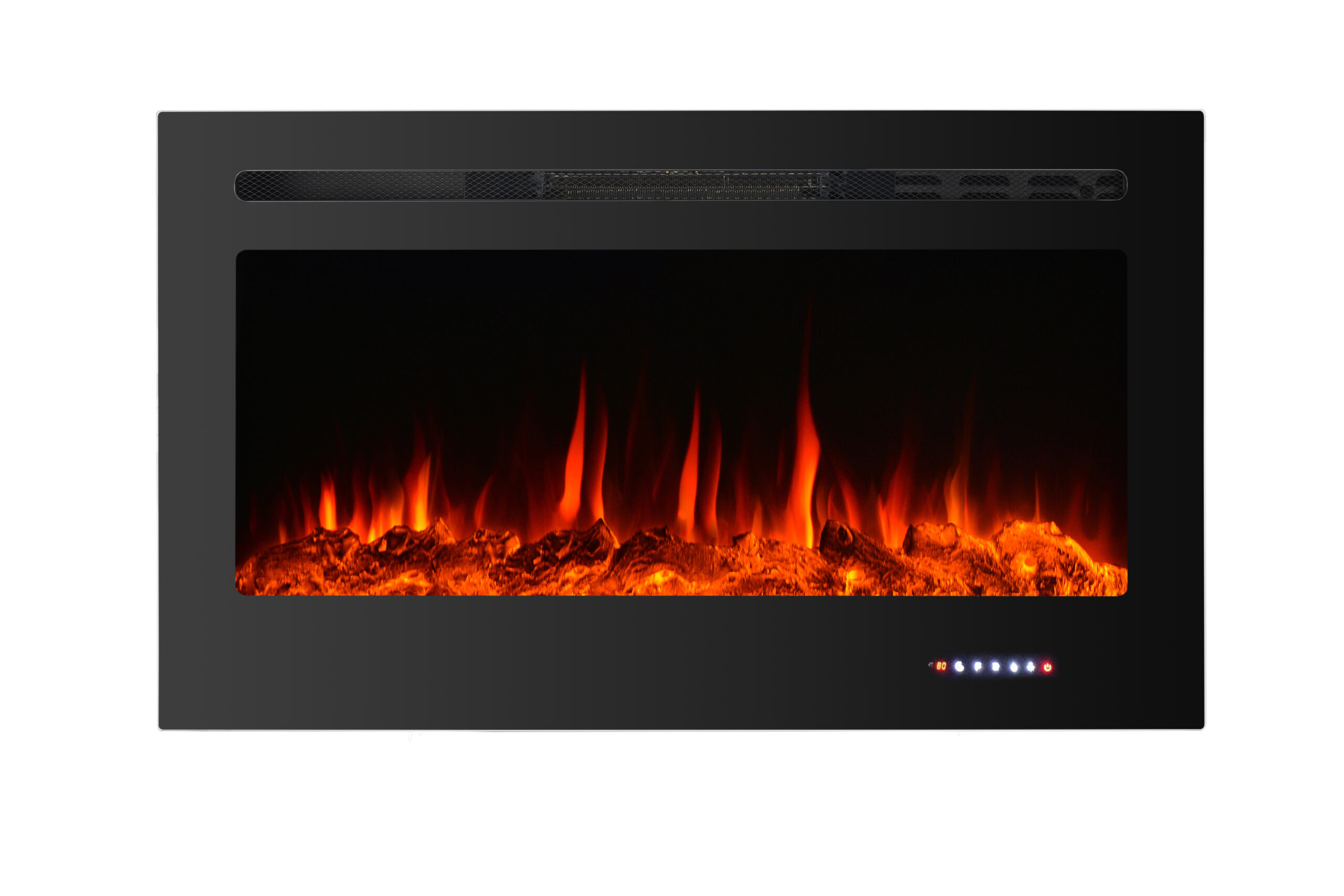 Impressive Flame Touch-sensitive Control Built-in & Wall Electric Fireplace 40” EFG-1340TCL Black - Image 3