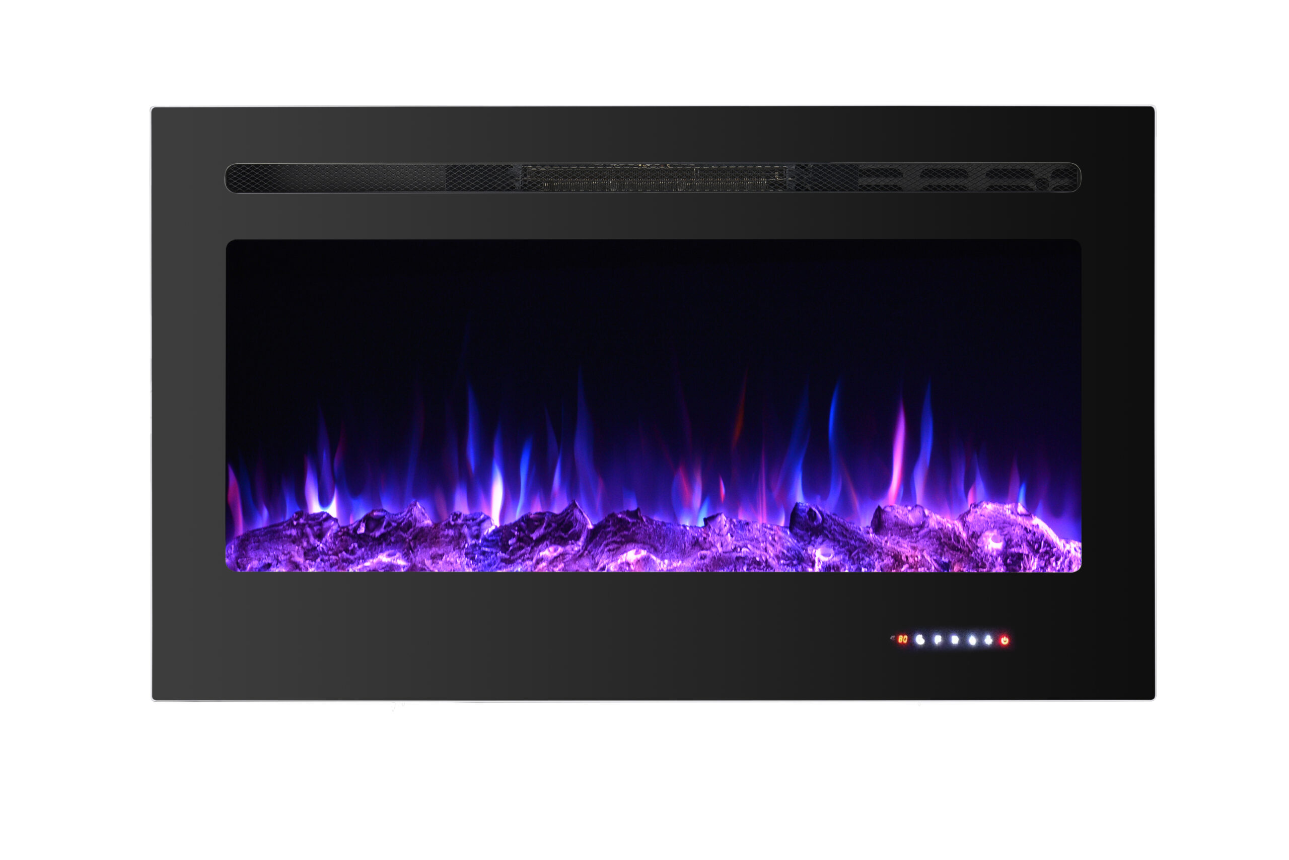 Impressive Flame Touch-sensitive Control Built-in & Wall Electric Fireplace 40” EFG-1340TCL Black - Image 5