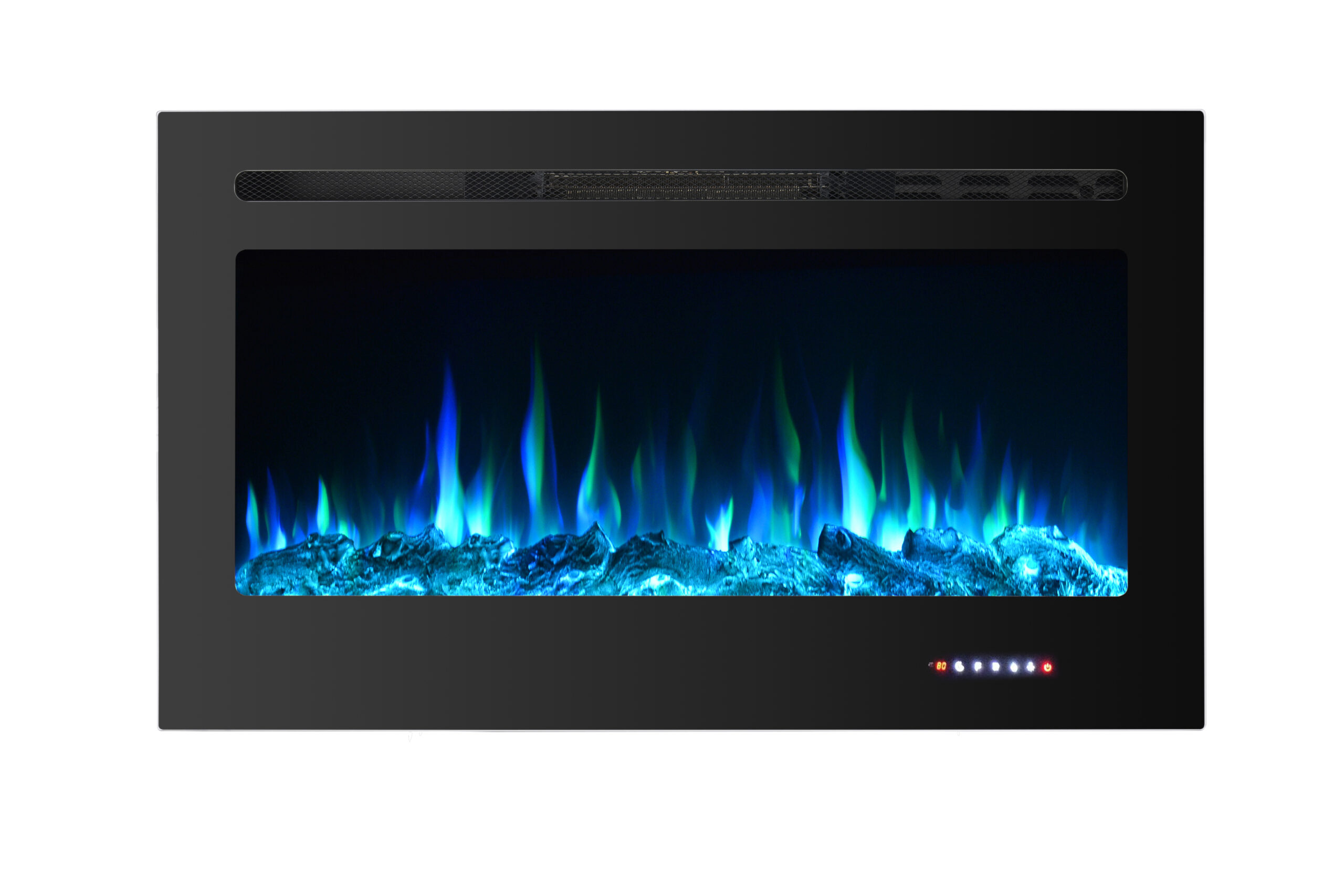 Impressive Flame Touch-sensitive Control Built-in & Wall Electric Fireplace 40” EFG-1340TCL Black - Image 7