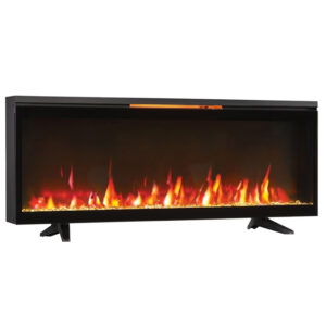 চিত্তাকর্ষক শিখা 60" 3-in-1 Freestanding, Wall Mounted & Built-in Infrared Electric Fireplace EFG-60INF