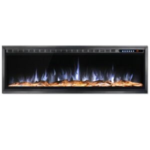 চিত্তাকর্ষক শিখা 50" Built-in & Wall Mounted Electric Fireplace EFG-SL50-B