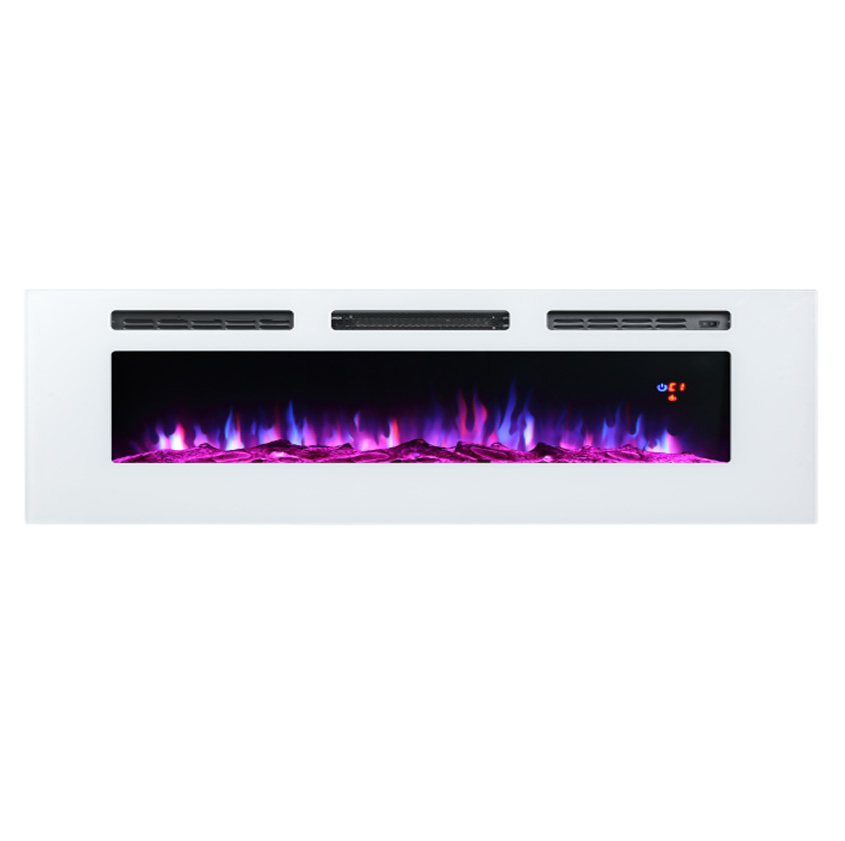 Impressive Flame Classic Built-in & Wall Mounted Electric Fireplace 70” EFG-1370 White