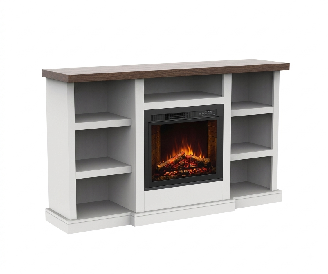 Impressive Flame Entertainment Centers & TV Stands With Fireplace WF2511