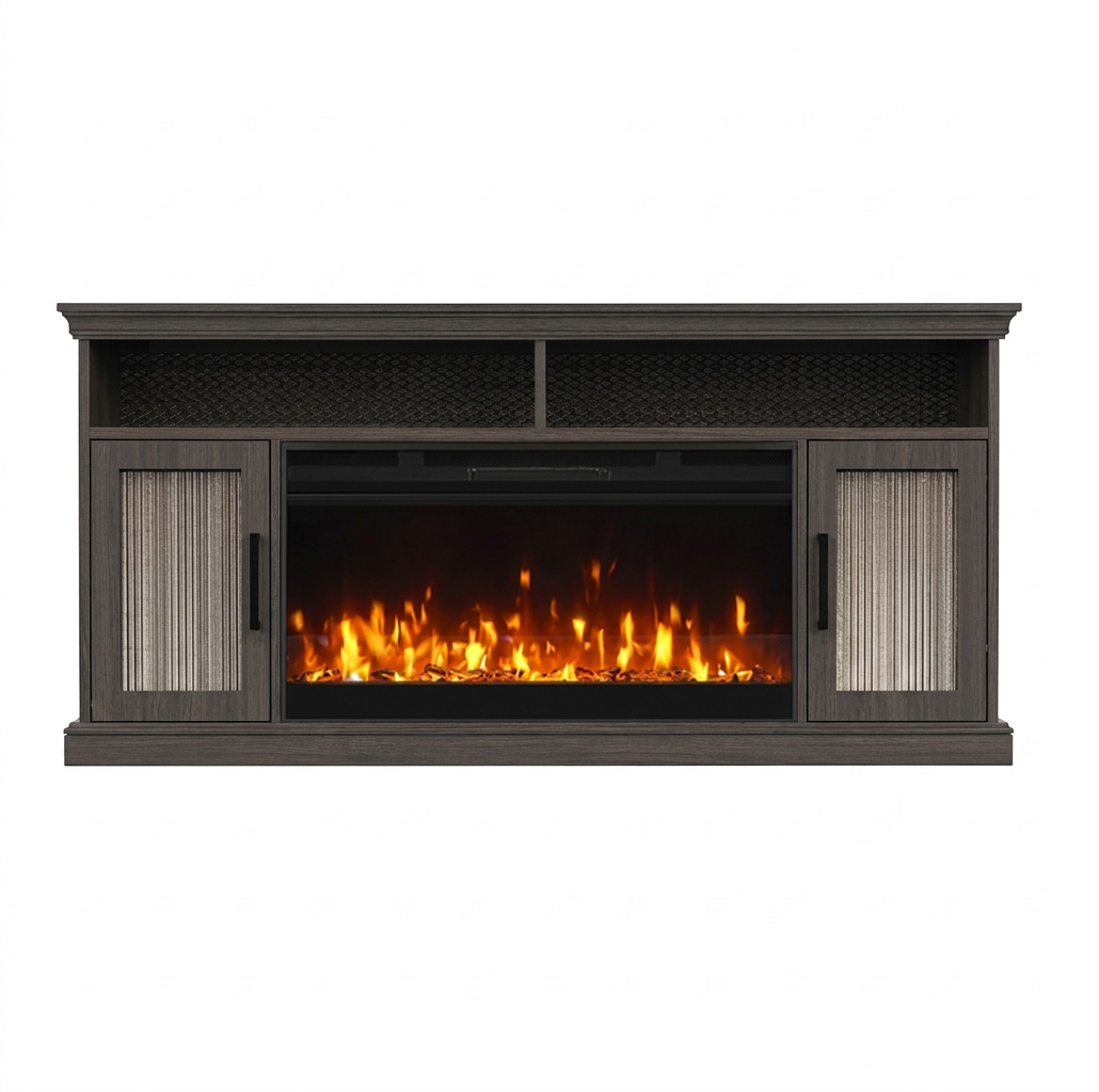 Impressive Flame Elegant and Luxury design Design Entertainment Centers & TV Stands With Fireplace WF2514 - Image 2
