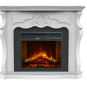 Impressive Flame Fireplace Mantel Surround Traditional Electric Fireplace WF514 White