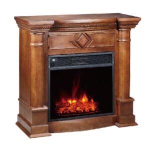 Fireplace Mantels Traditional Brown Electric Fireplace WF-702