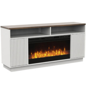 Impressive Flame Entertainment Centers & TV Stands With Fireplace WF2512