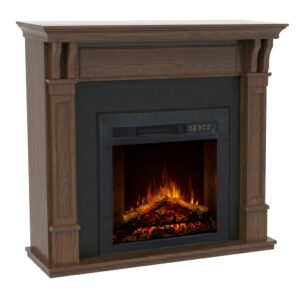 Fireplace Mantels Brown Electric Fireplace WFG-709
