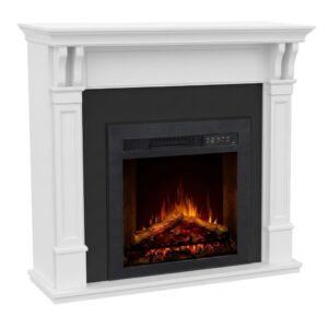 Fireplace Mantels White Electric Fireplace WFG-709