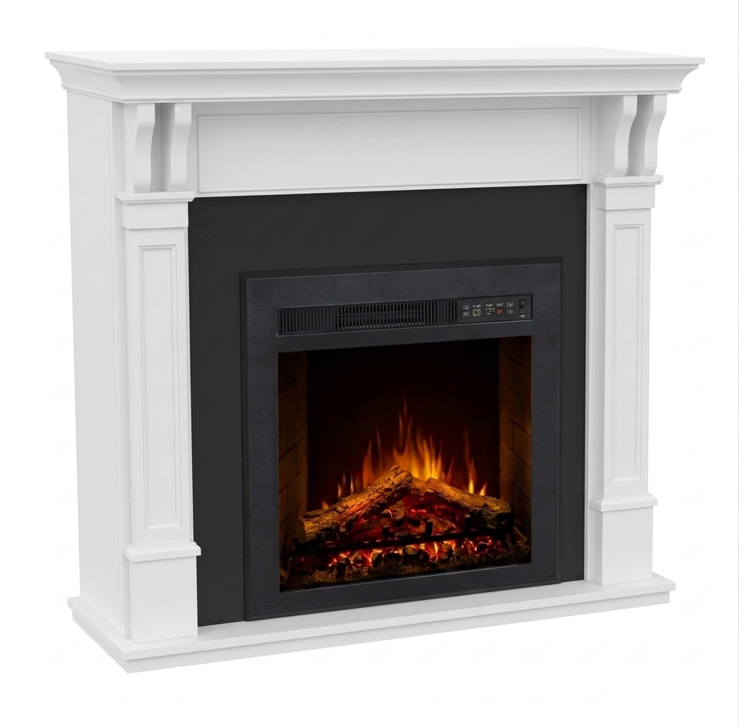 Fireplace Mantels White Electric Fireplace WFG-709