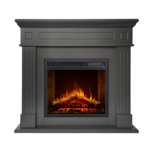 Impressive Flame Classic Electric Fireplace With Mantel WF-027 ধূসর