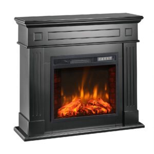 Impressive Flame Classic Electric Fireplace With Mantel WF-027 কালো