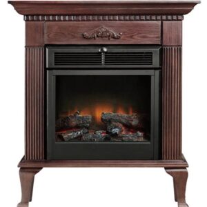 Impressive Flame Classic Freestanding Wood Mantel Electric Fireplace WF-214 with Raised Legs
