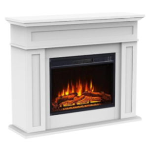 Impressive Flame White Electric Fireplace Mantel WF-2408