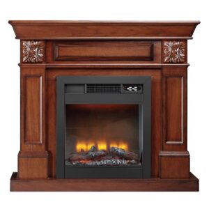 Impressive Flame Fireplace Mantel Surround Traditional Electric Fireplace WF-705
