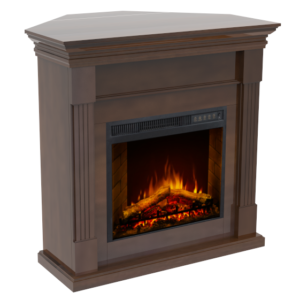 Impressive Flame Corner Wood Mantel Electric Fireplace WFG-271C