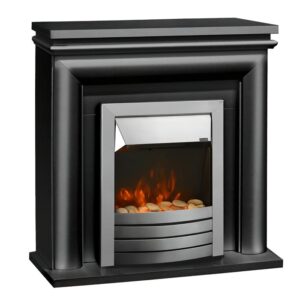 Impressive Flame Classic Electric Fireplace with Curved Firebox WFS-123 Black