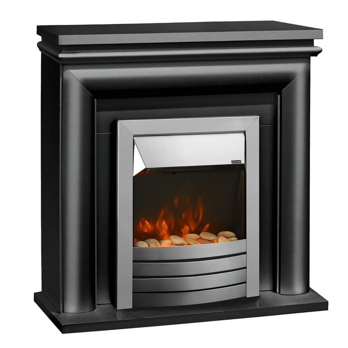 Impressive Flame Classic Electric Fireplace with Curved Firebox WFS-123 Black