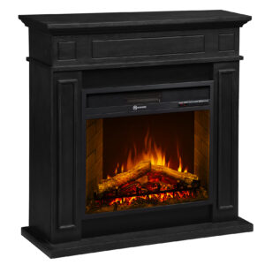 Impressive Flame Traditional Decor Fireplace Electric Heater WFS124 Black